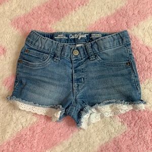 Cat & Jack Jean Short with Eyelet Trim